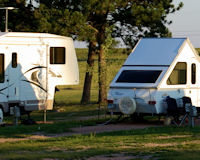 Camping in the Black Hills - two diffrent kinds of trailers